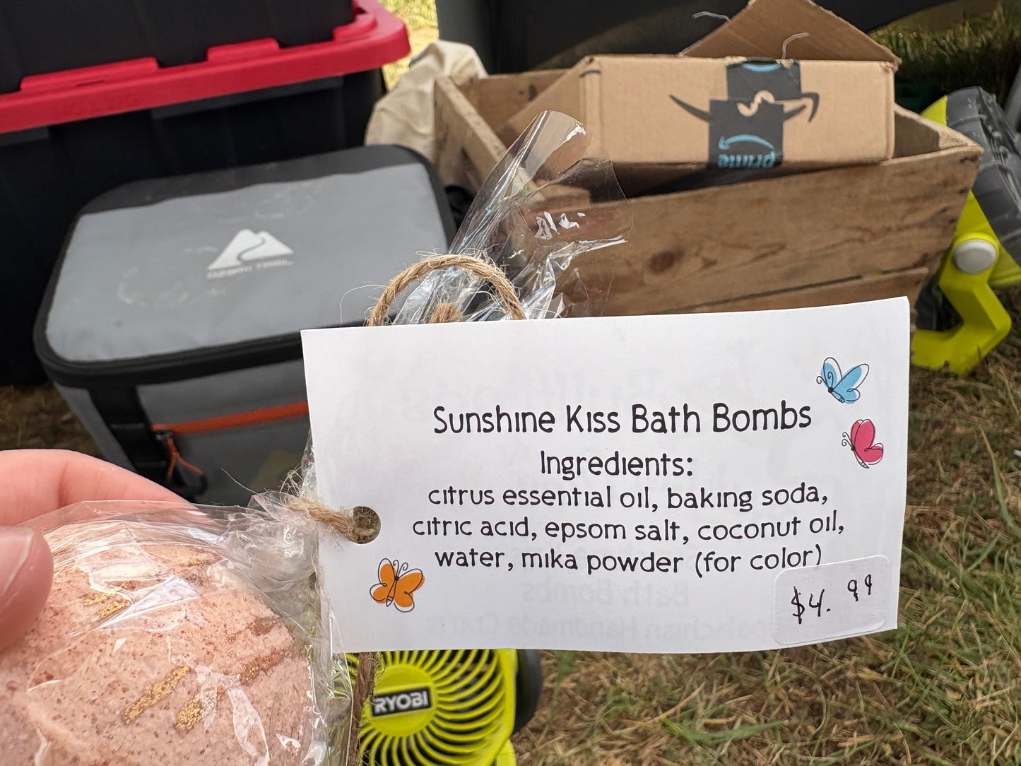 Handcrafted Natural Lavender Bath Bomb
