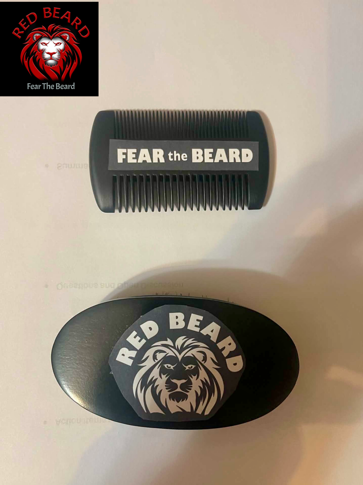 Premium Beard Brush and Comb Set